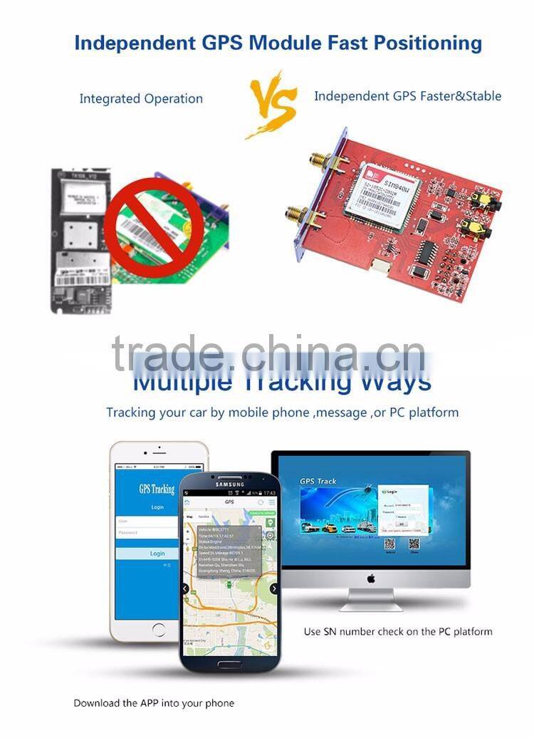 Real-time tracking car vehicle GPS tracker all Aluminum alloy