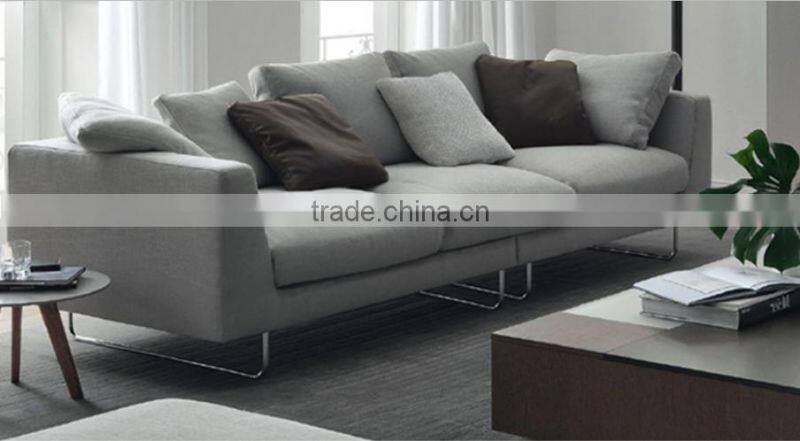 Bomio fabric solid wood Fabric down construction sofa set