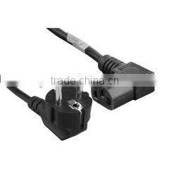 power cord with Angled Schuko/IEC C13 connector