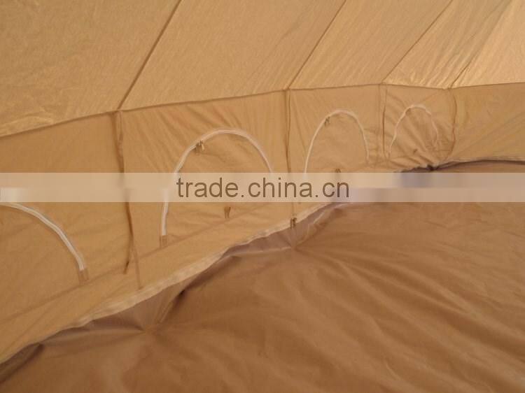 6x4M double roofs emperor twin bell tent with 100%cotton canvas
