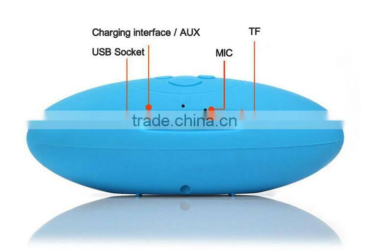 Zyiming speaker factory 2016 hot sell rugby football wireless portable mini waterproof bluetooth speaker