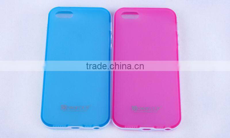 dual color protective pc bumper case for iphone 5