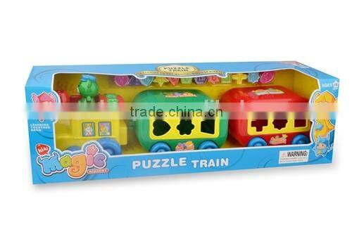 3-Compartment Funny Cartoon Choochoo Learning Train toys for kids