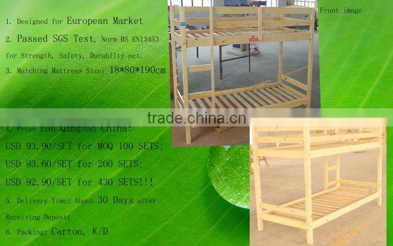 Cheap Price Wooden Separable Kids Bunk Beds