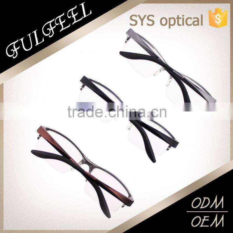 Fashion reading sporting eyewear half frame glasses