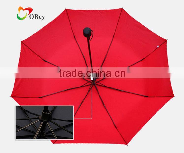 21"*8K Ultralight 3 Folding Rain Sun Umbrella