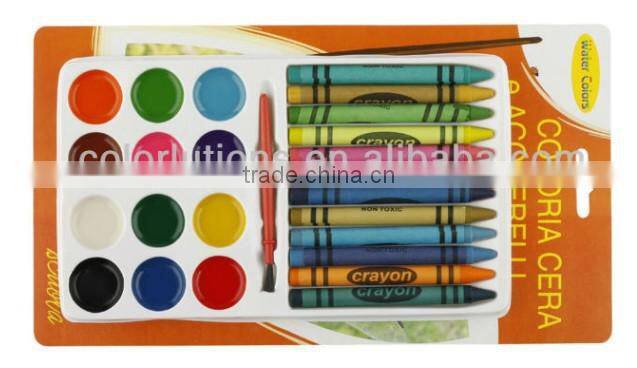 8color water color painting with 8color cayons