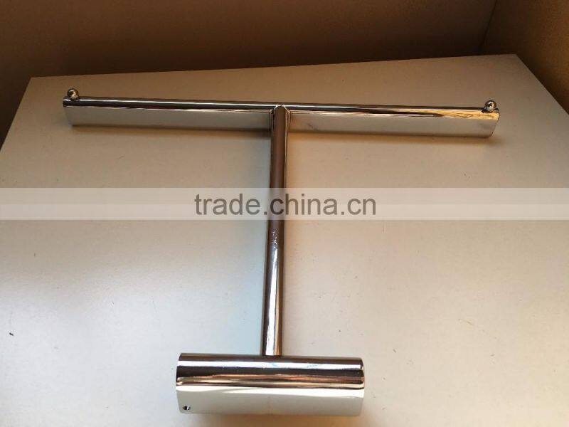 T-Rail Chrome Hanging Rail Metal Hanger Pegboard Hook