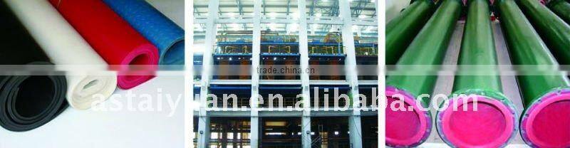 Wear resistant rubber lined round elbow