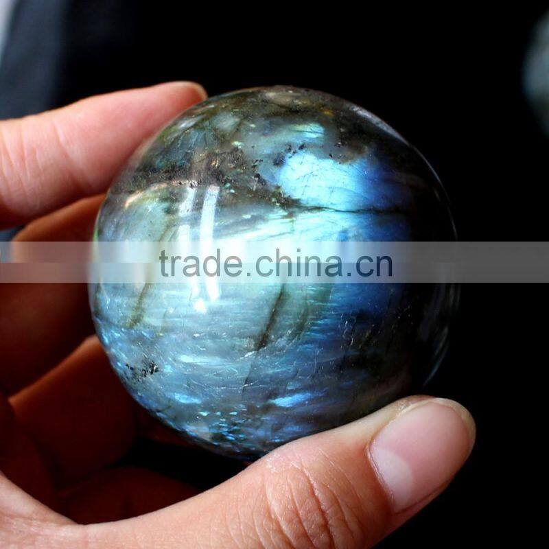 good glow natural polished small size labradorite gemstone balls