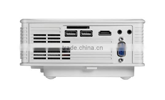 SD50 1000 lumens Minie Portable LED Home Theater Projector with USB, SD, HDMI, AV, VGA input interface