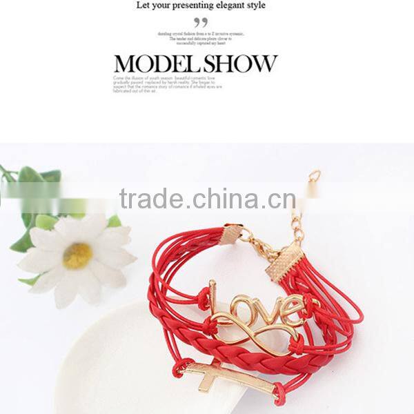 2014 wholesale love couples bracelet