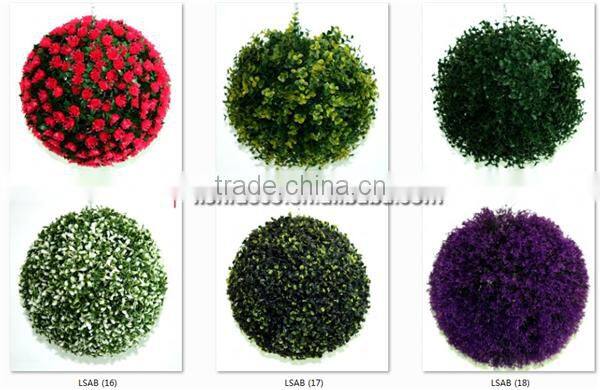 Giant artificial iron frame plastic topiary balls