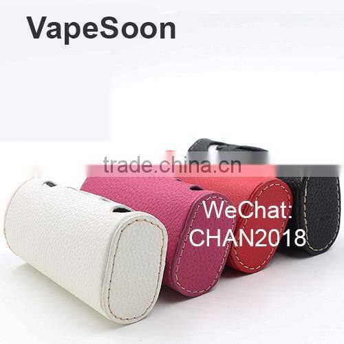 wholesale leather case e-cig MOD box subox mini shroud leather case OEM Available