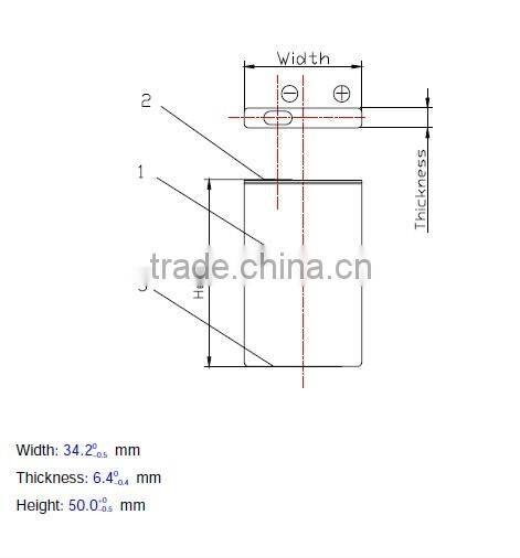 3.7V Li-polymer battery for rc helicopter
