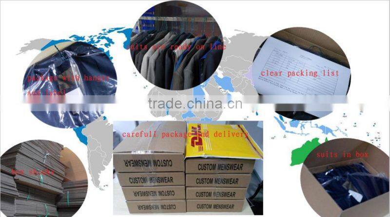 2014 Top Quality 100% wool black wedding men suit