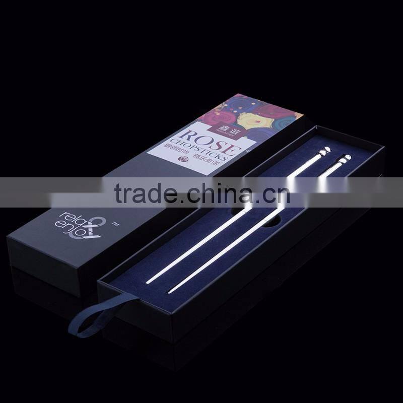 wedding gift silver plated Chopsticks good luxury Design chopsticks with animal monkey head display chopsticks