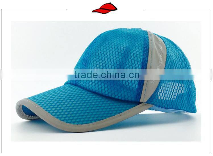 High quality comfortable soft casual outdoor sport custom promotional dry fit polyester running cap