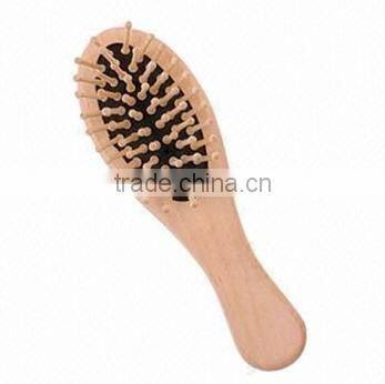 Chinese Natural small brush Wooden hair brush Brush Healthy Massage Hairbrush Freeship