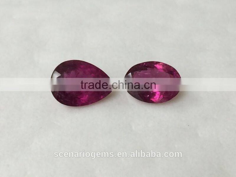 #HMZZ Natural Free Shape Cuts Loose Gemstone Rubellite Cuts