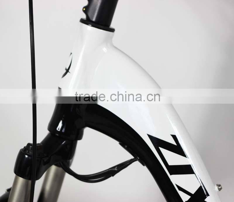 5) Aluminum alloy 6061 frame mechanical disc brake 26 inch 24 speeds hydraulic fork city bike with KENDA tyres