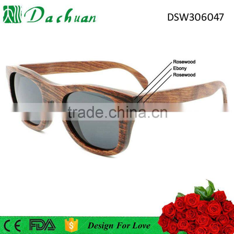2016 new design good quality EU market ce wood sunglasses