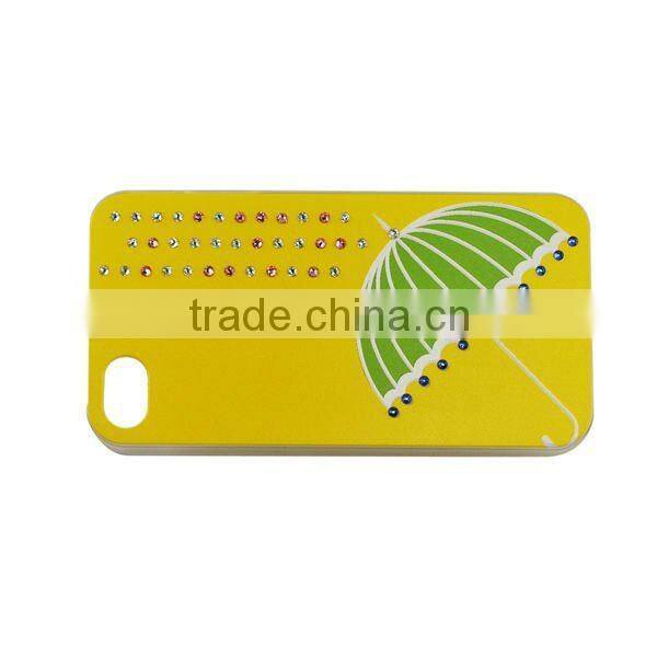 Luxury cell phone cases for iphone,silicone case with metal sticker on the surface