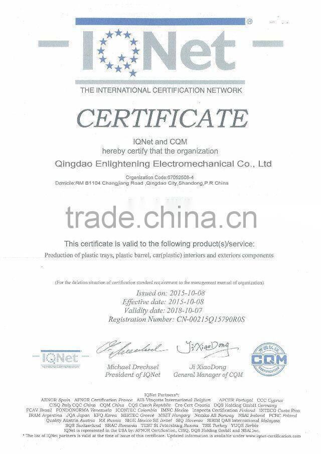 Rectangular stackable HDPE plastic turnover box with lid