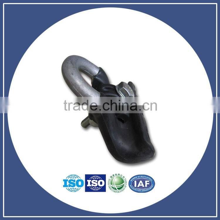 Supply All types of clamps Galvanized steeel ftth cable wedge clamp Cast iron adjustable type Wedge clamp/Power Hardware