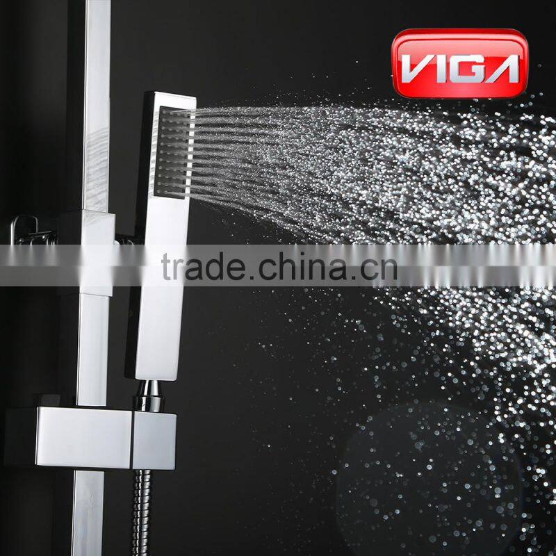 Thermostatic bathroom shower set round shower column European shower faucet