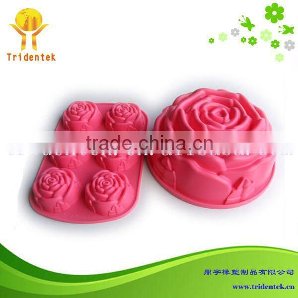 2015 kitchen gadgets Baking Tools 6-Cup heart love mold