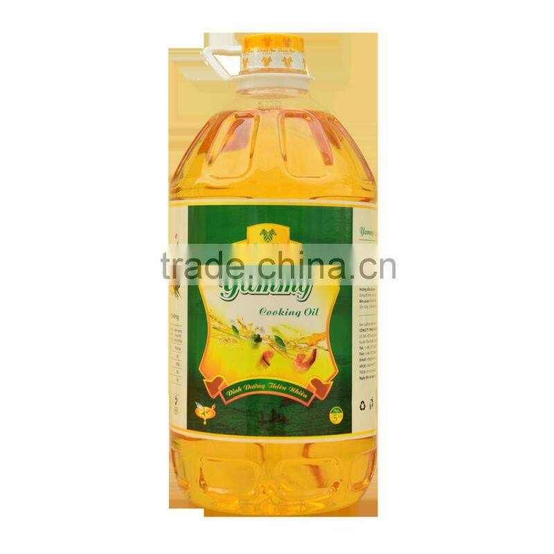 Cooking oil YUMMY 5L- high quality (contact wsy@honoroad.com.vn)