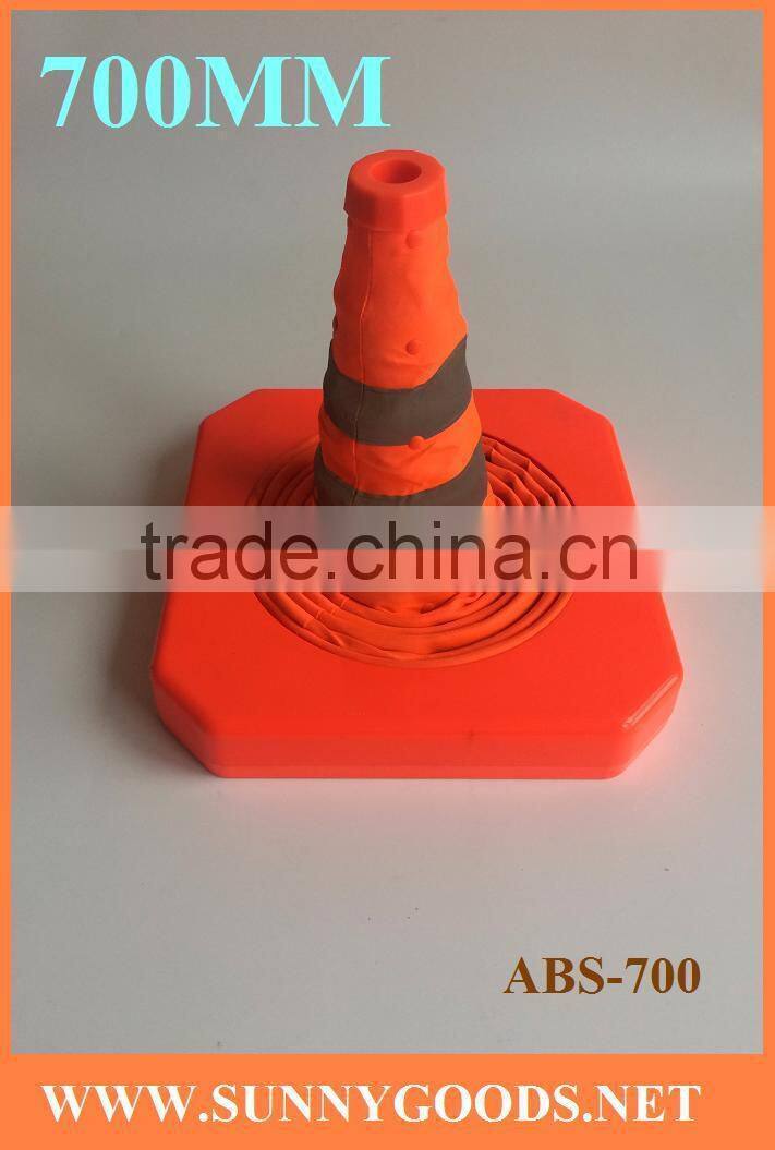 height 700mm retractable safety cones trafic cones