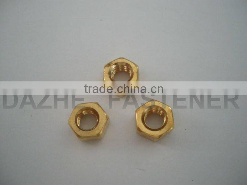 Brass hex nuts DIN934