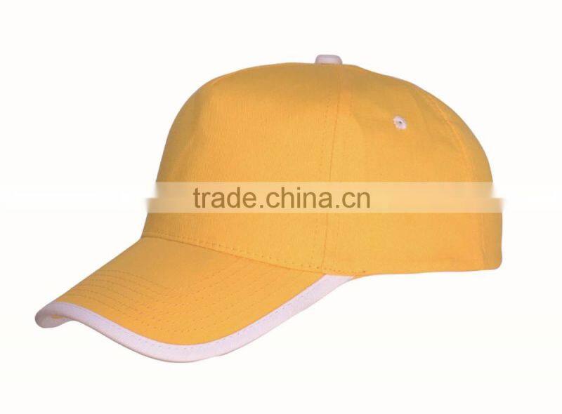 blank 5 panels bordered baseball cap