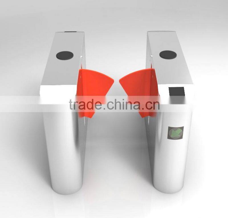 Shenzhen Airport Automatic Fingerprint Flap Turnstile Electronic Turnstile for Access Control