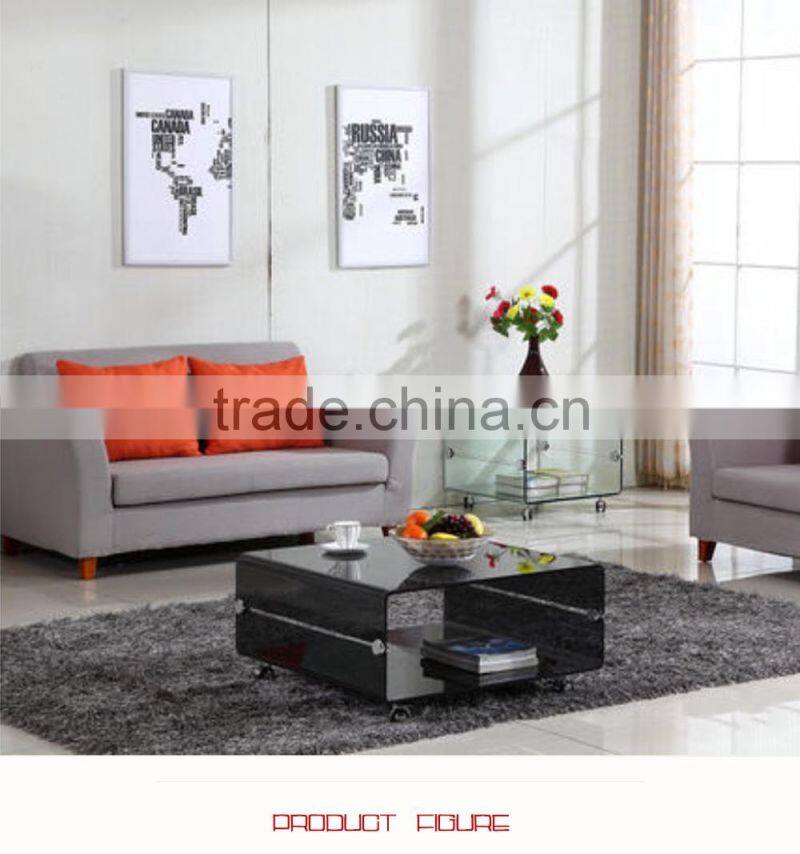 Wrought Industrial Style Glass Table Living Room Coffee Tables