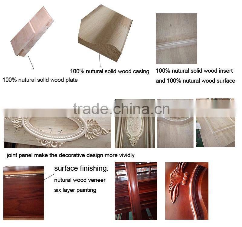 Excellent quality solid single wood door wood door price 2016