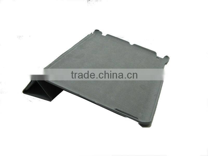 For ipad4 case smart,companion smart cover crystal Gray pc hard case