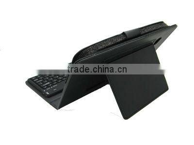 2013 Hot-selling Wireless Leather Case Bluetooth Keyboard for Samsung p1000