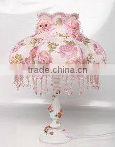 Crystal bead table lamp for Bedroom