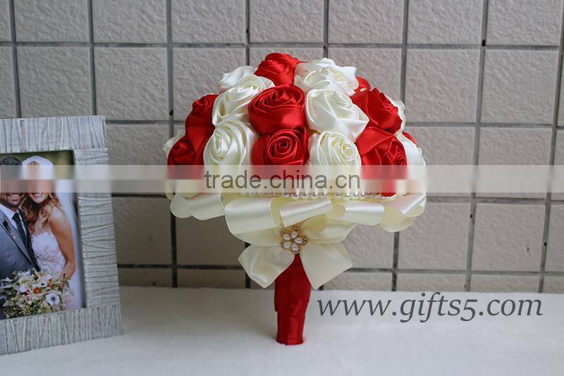 Handmade silk wedding bouquet