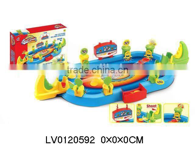 Funny plastic indoor shooting game toys family game set for sale