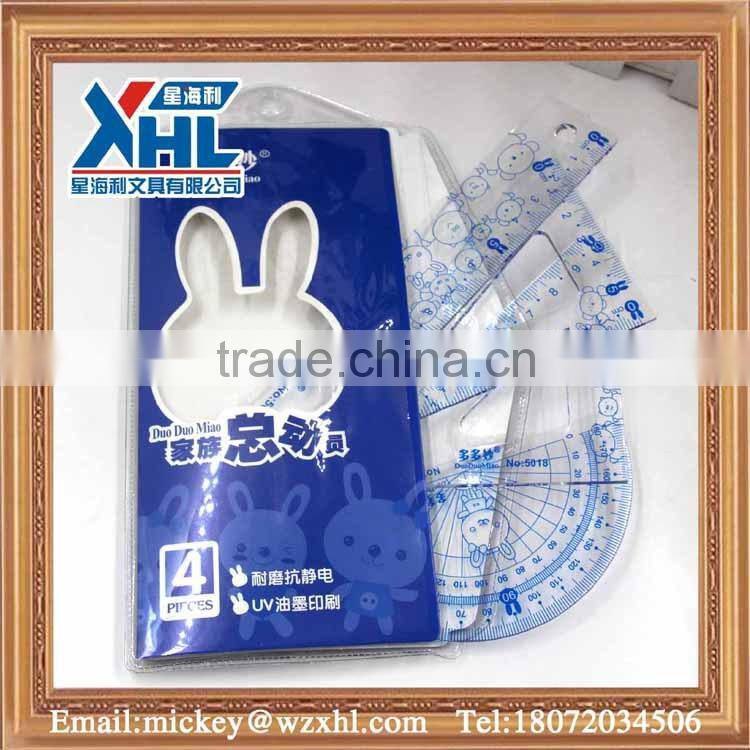 newest custom design plastic fashion design ruler plastic ruler