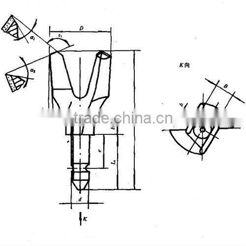 tungsten carbide dry coal drill bit