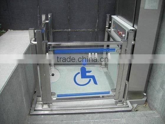 CE ISO Approved wheelchair hydraulic vertical platform lift for home/elevators for disabled