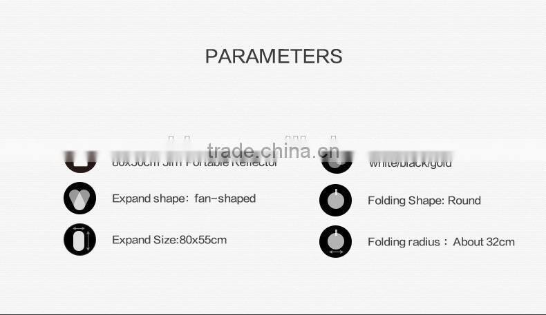 HPUSN 55x80cm 5 in 1 Portable Collapsible Light Photography Reflector for Studio Multi Photo