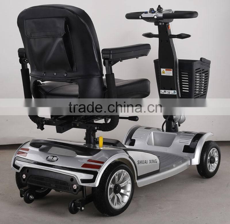 Portable 4 wheel elderly electric mobility scooter manufacturer for adults with good motor