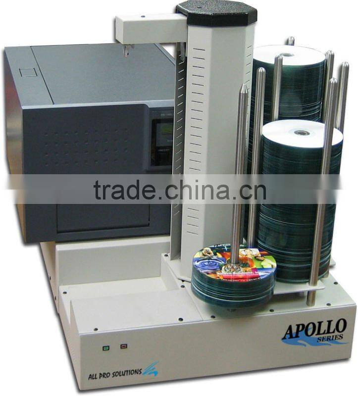 Automated CD DVD Blu-Ray Disc Printer Station w/ Black Thermal Printer