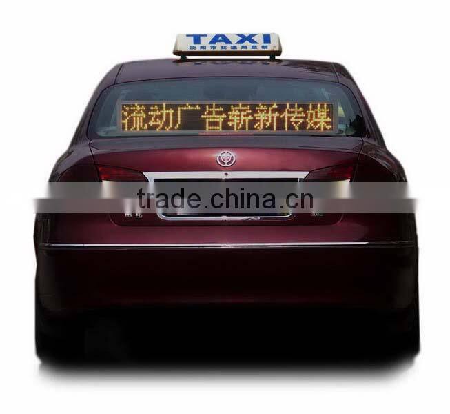 Digital advertising light weight rolling message led taxi board
